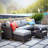Umeh 6 - Person Patio Conversation Set with Cushions-72836231