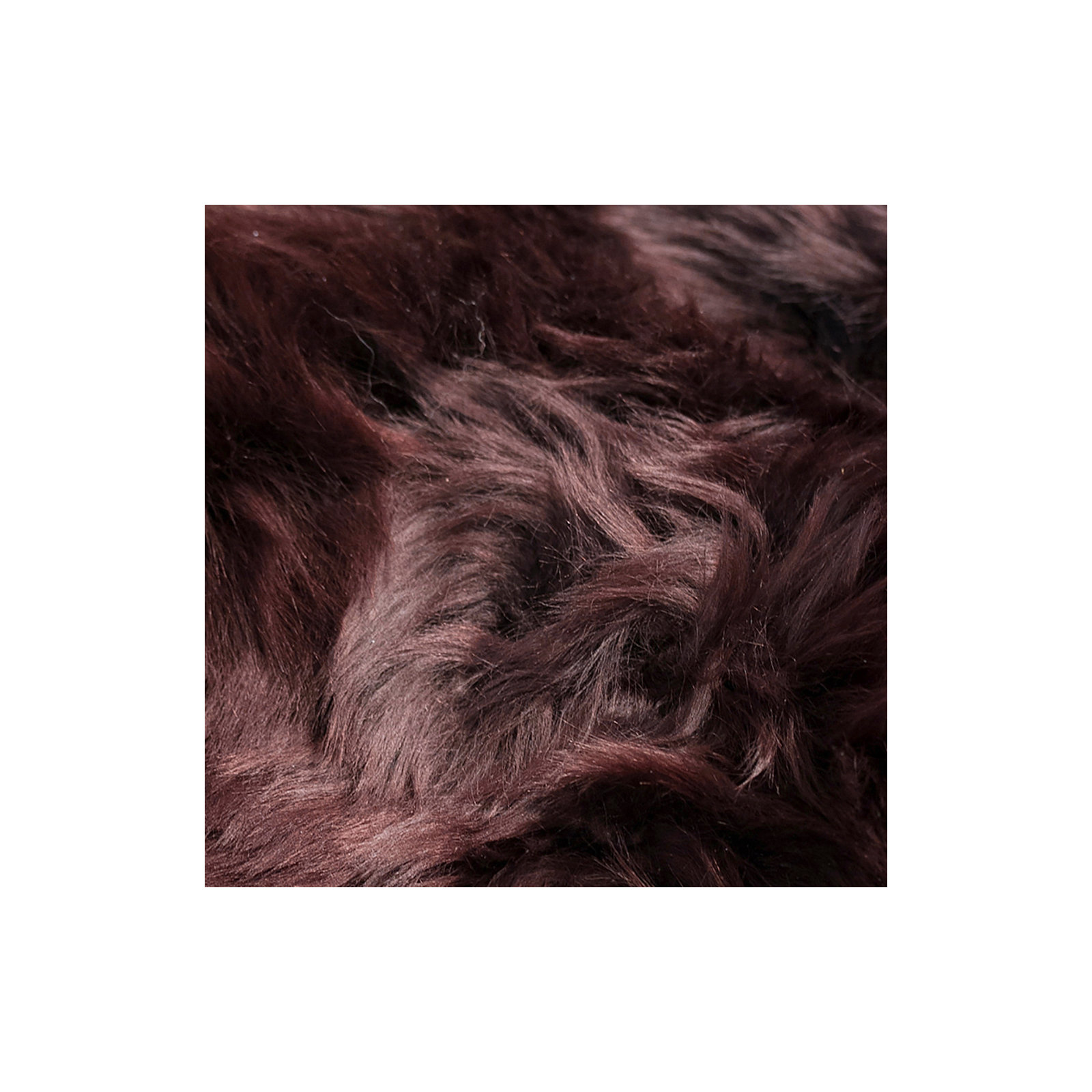 Dunmore Sheepskin Dark Brown Rug, Novelty 2' x 5'6"