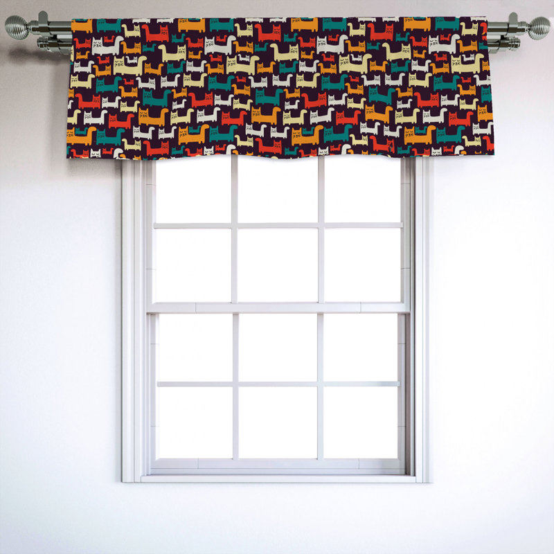 Sateen Ruffled Window Valance