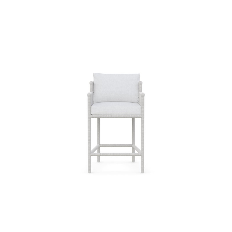 Santa Cruz Counter Stool + Polar Cushion, 27.56"