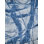 Rectangle Floor Art Abstract Hand-Knotted Bamboo Slat/Seagrass Area Rug in Ivory/Dark Blue