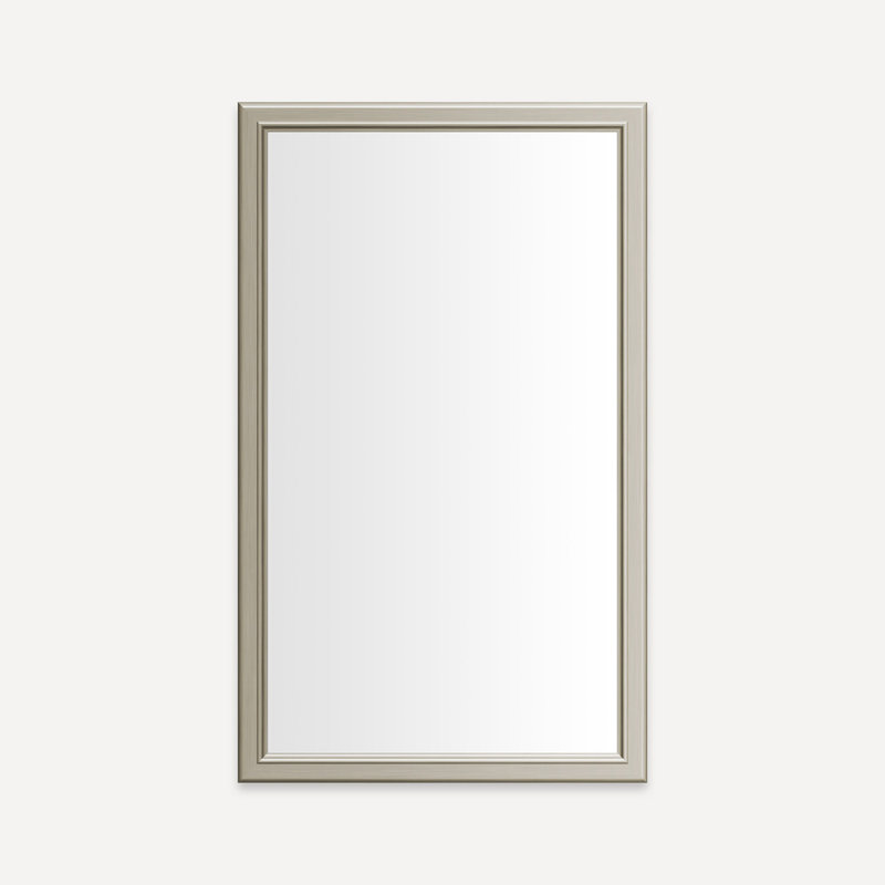Miroir de salle de bain Main Line, H 29,88 po x l 19,13 po, Nickel