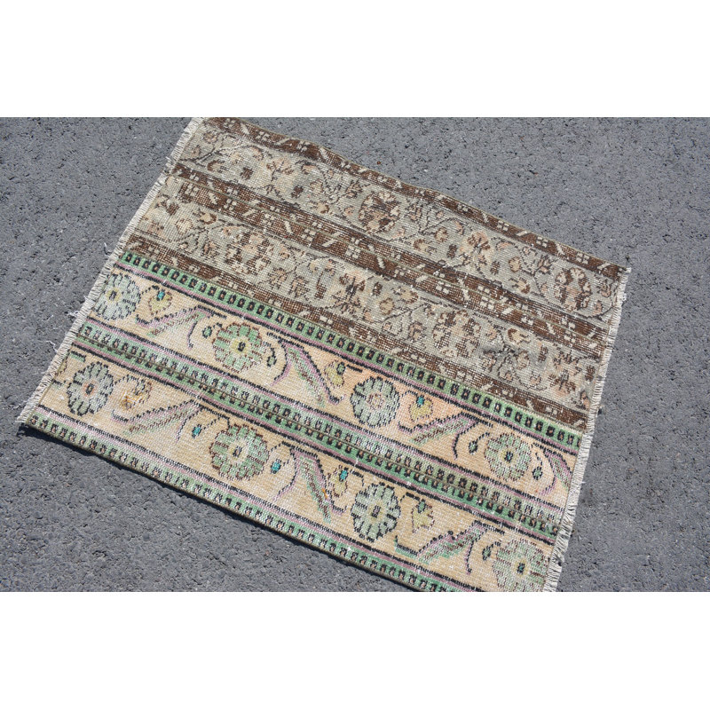 Tapis Anatolian, tapis de cuisine beige, tapis d'entrée, tapis turcs, tapis tissés à la main, tapis Boho, tapis rétro
