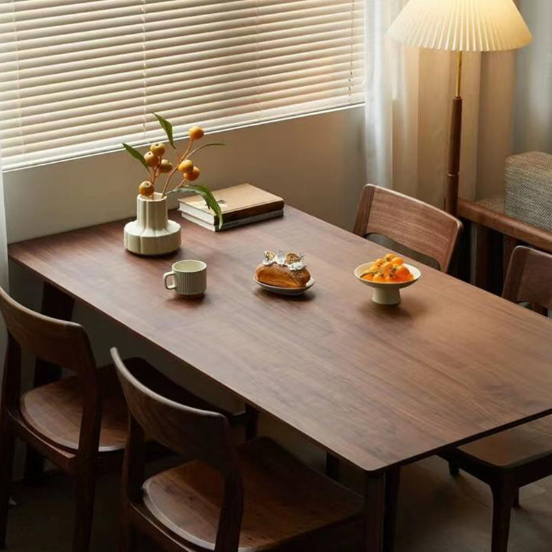 Stylish Black Walnut Dining Table., 29.53"H x 62.99"L x 31.5"W
