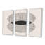 «Minimal Geometric Lines And Circle II», reproduction de cadre photo sur toile 3 pièces-995961912-995961916