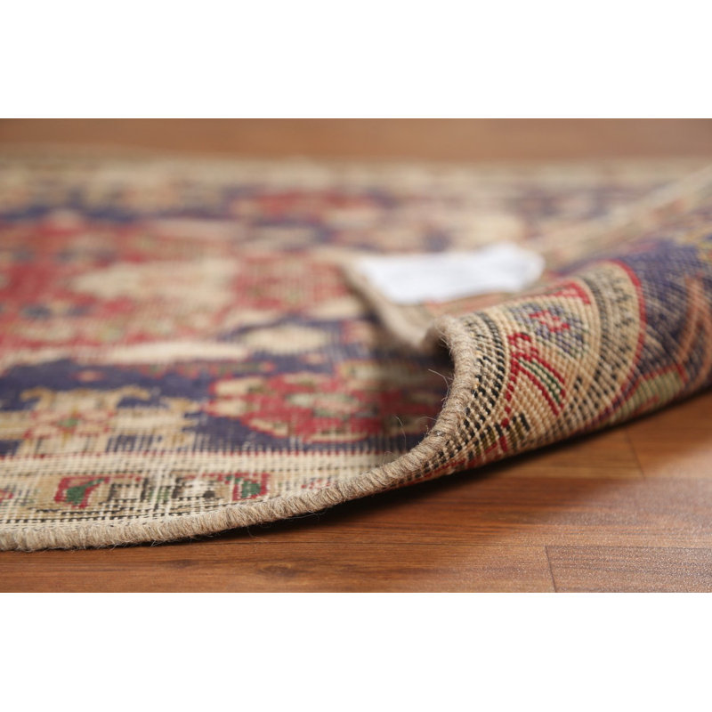 Tapis traditionnel rétro bleu 3 x 5