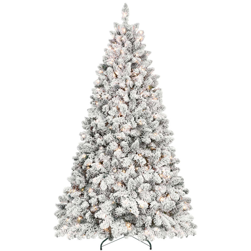 Décoration de Noël en PVC mélangé avec pommes de pin, 4'