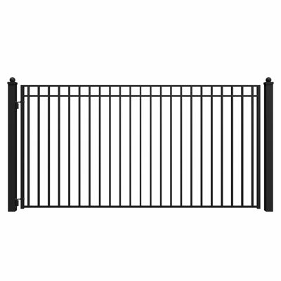 Steel Single Swing Driveway Gate - MADRID Style
