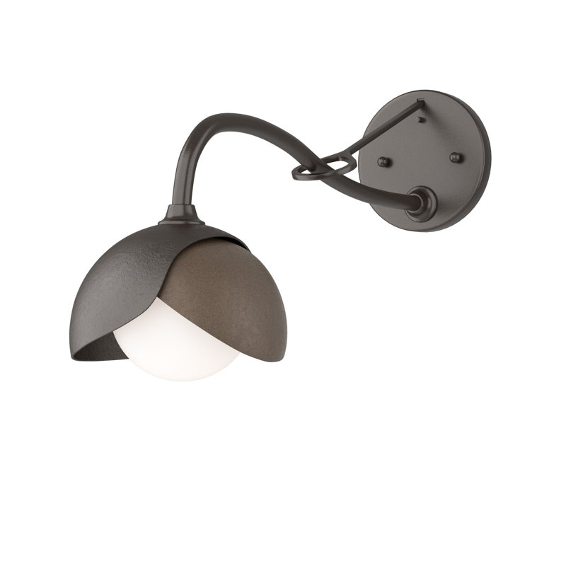 Brooklyn 1 - Light Hardwired Armed Sconce, Oil Rubbed Bronze, Bronze