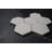 Bianco Dolomite 4" Hexagon Glossy