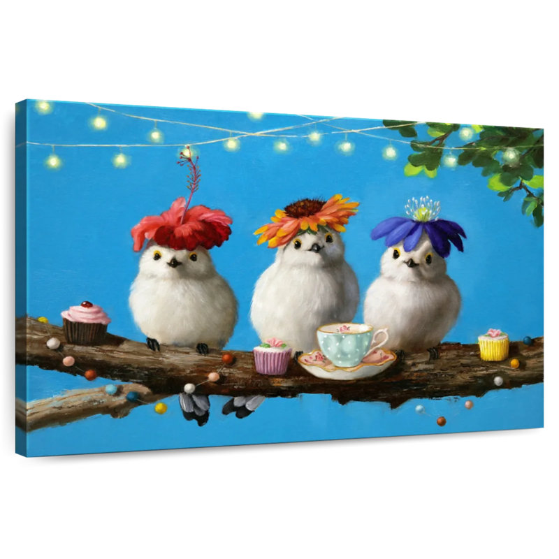 Garden Party Birds, H 24 po x l 36 po