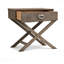 Table de chevet grise