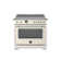 Bertazzoni 36'' W Retro Induction Free Standing Range