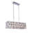 6-Light Chrome Chandelier With Clear And Smoke Crystals