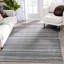 Well Woven Verity Giselle Moroccan Abstract Stripe Grey Rust Area Rug-62826655