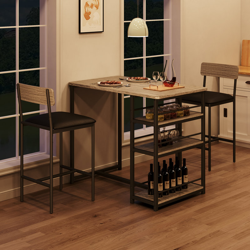 Counter Stool with Metal Frame
