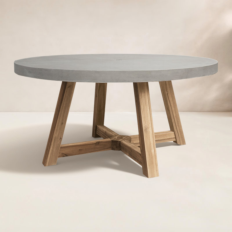 Isabela Round Outdoor Dining Table, 59" Round