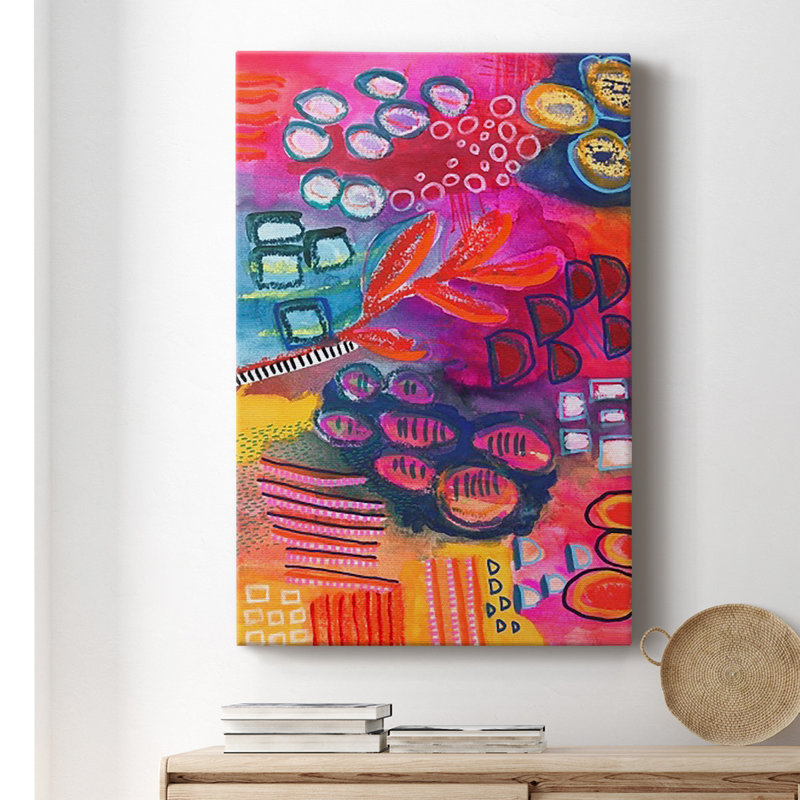 Vivaciously Changing I - Print, Gold, 42.5" H x 30.5" W x 1" D
