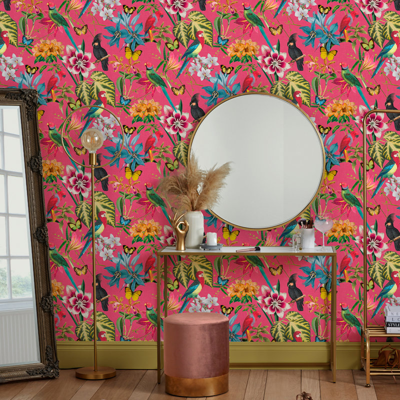 Envy Paradiso Multi Removable Wallpaper, Pink