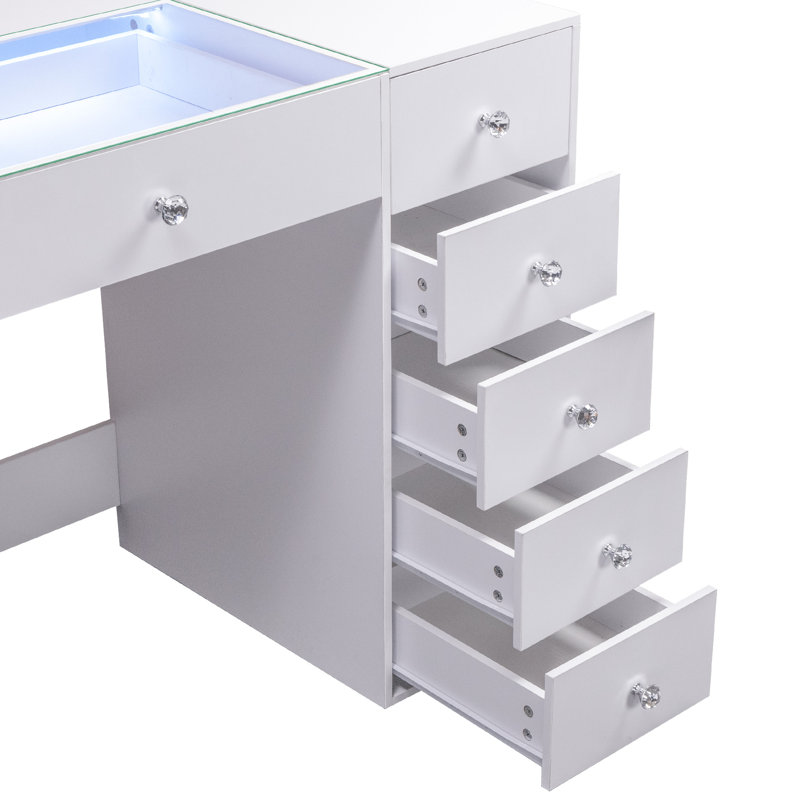 Meuble-lavabo 36 po avec lumières DEL RVB