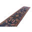 Hand Knotted Wool Area Rug in Navy And Rust
