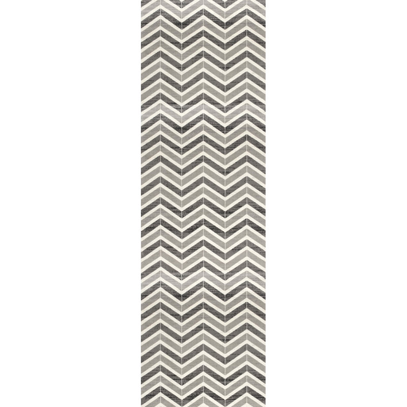 Geometric Indoor Rug, Runner 2'3" x 19'
