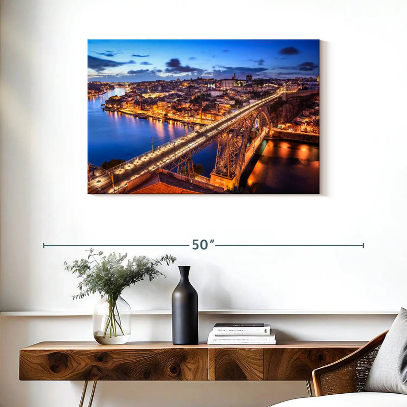 Rorry Illuminated Dom Luis I Bridge, 24" H x 36" W