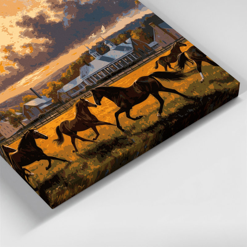 Art mural sur toile brune «USA State Kentucky», H 12 po x l 18 po