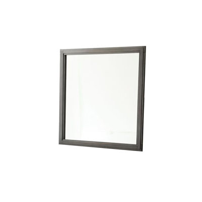 38.4"W Transitional Mirror, Gray
