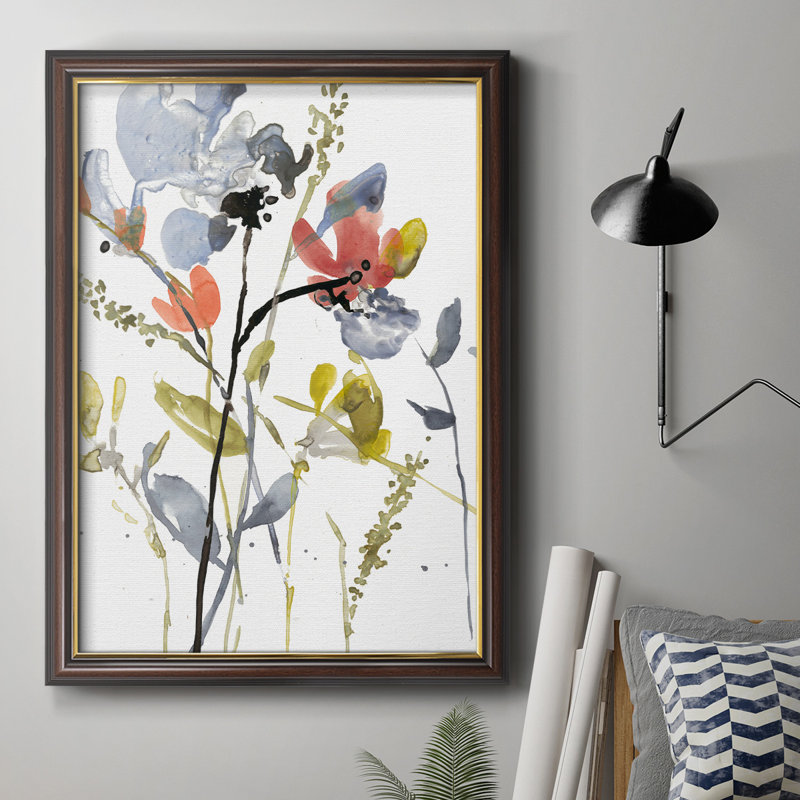 " Flower Overlay II " Painting Print, 20" H x 16" W x 1" D