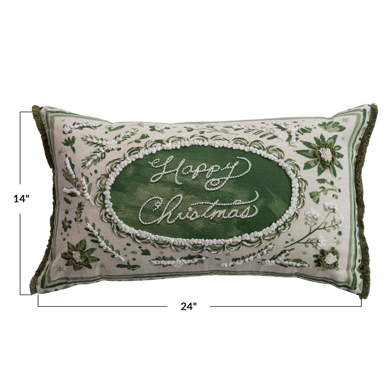 Coussin en coton et lin