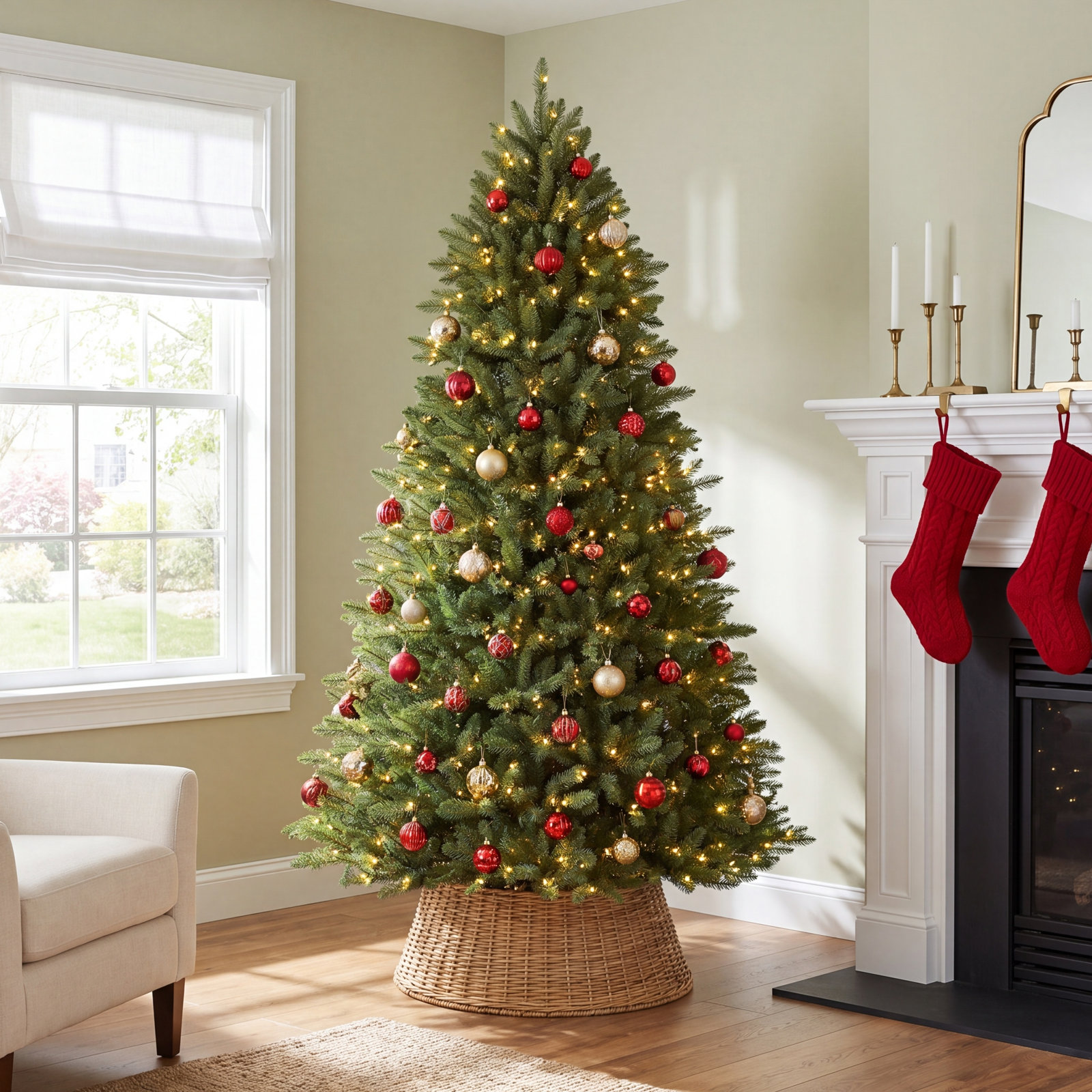 Fraser 90' Lighted Artificial Christmas Tree