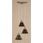 Luminaire suspendu en grappe 3 lumières Europa au fini nickel brossé avec verre en lin blanc de 5 po-32293288-32293289-32293290