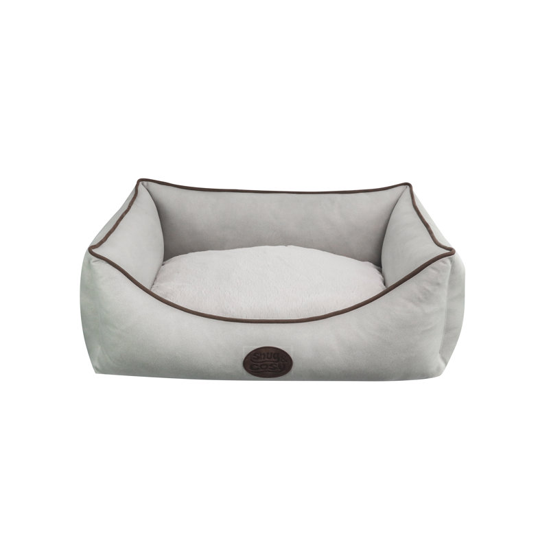 Faux Leather Pet Bed, 24cm H x 60cm W x 52cm D, Natural 64cm