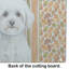 Planche à découper en verre Bichon Frise Heirloom