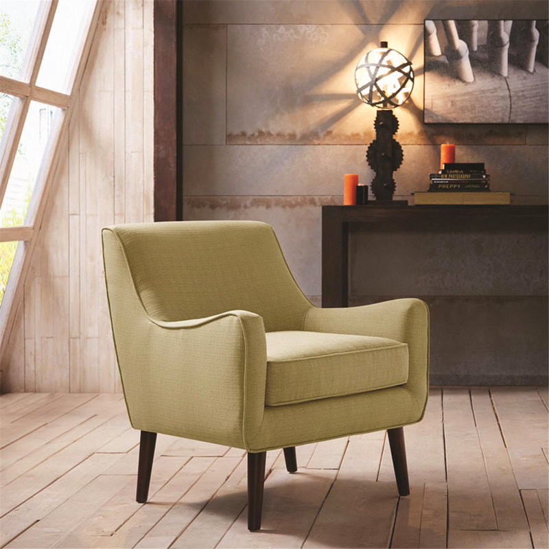 Chaise d'appoint Mid-Century, Vert