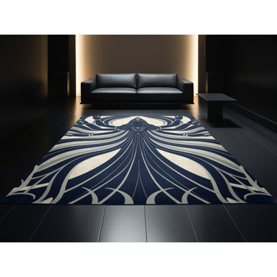 Tapis gris délavé à la machine Hamilton Kali Glam