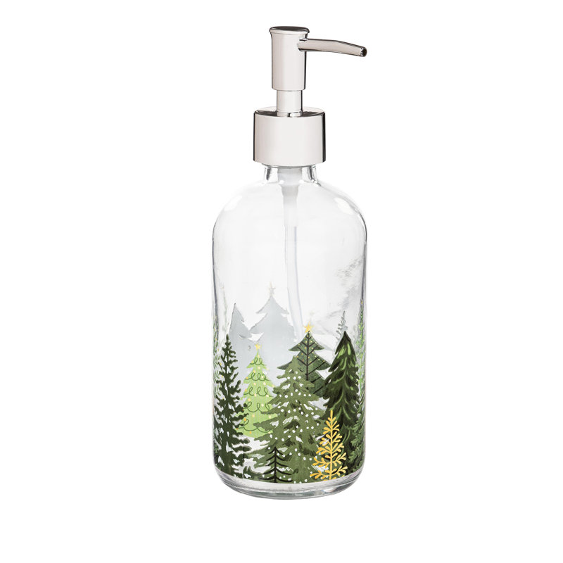 Ensemble-cadeau de cuisine en verre et éponge avec caisse en bois Shades of Green