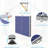 Mid-Size Foldable Portable Ping Pong Table Indoor Outdoor Game Set with Net 2 Paddles 3 Balls