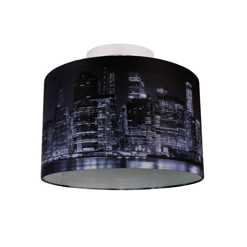 Erzsebet Fabric Semi Flush Mount