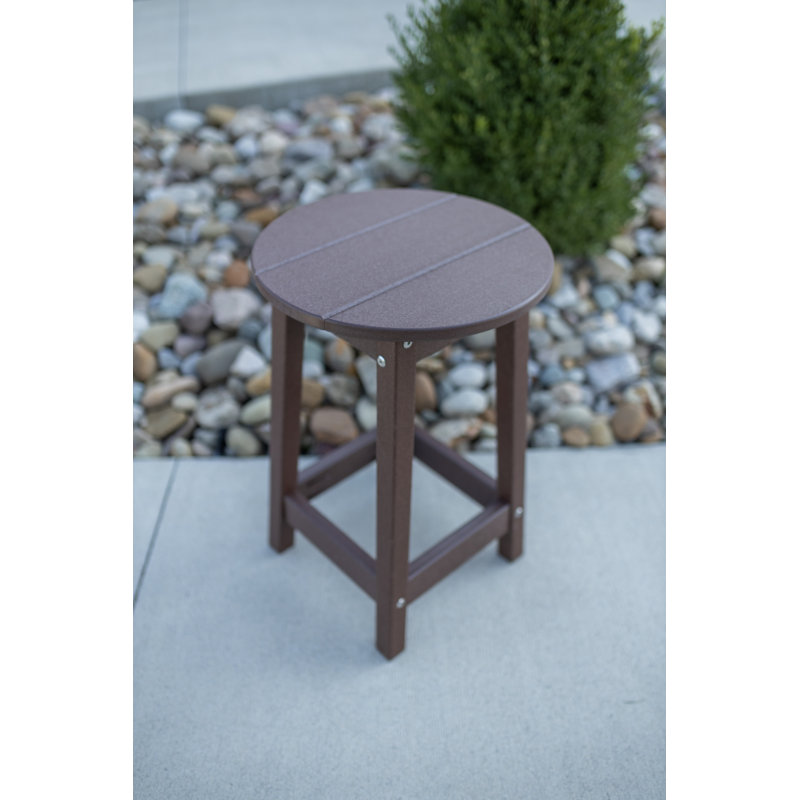  Tabouret de bar rond à hauteur de comptoir. Brun Tudor, Brun Tudor, 24"
