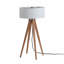 Lampe de table à trépied en bois massif 31 po Quattro-96191267