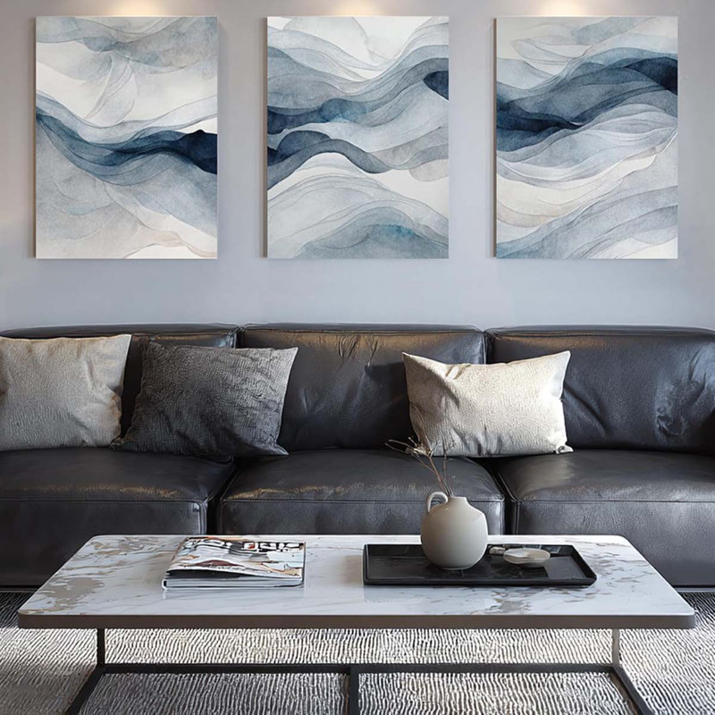 3 Piece Wrapped Canvas Print, 60 cm H x 40 cm W