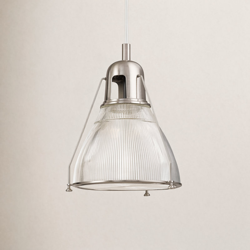 Haverhill 1 - Light Pendant, Satin Nickel, Ribbed