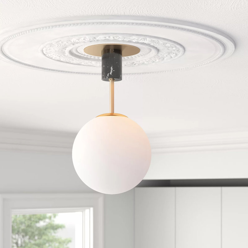 Drake Glass Semi Flush Mount