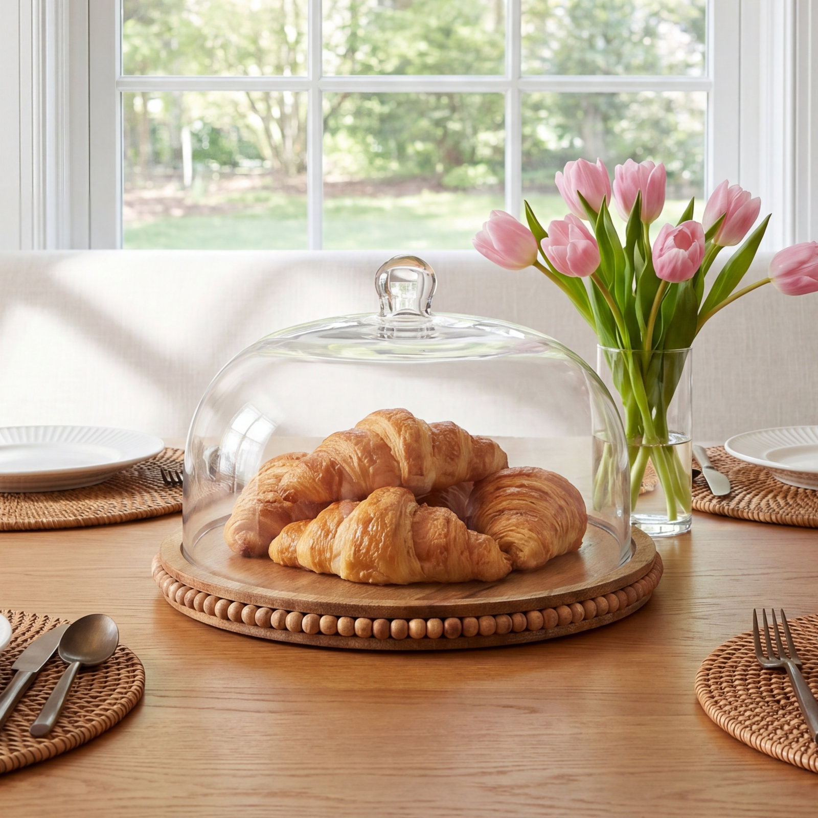 Elke Mango Wood Cake Stand