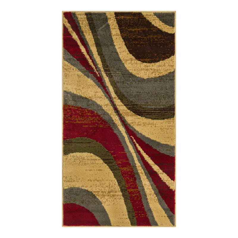 Ivetta Performance Abstract Indoor Rug, Runner 2' x 4'1"