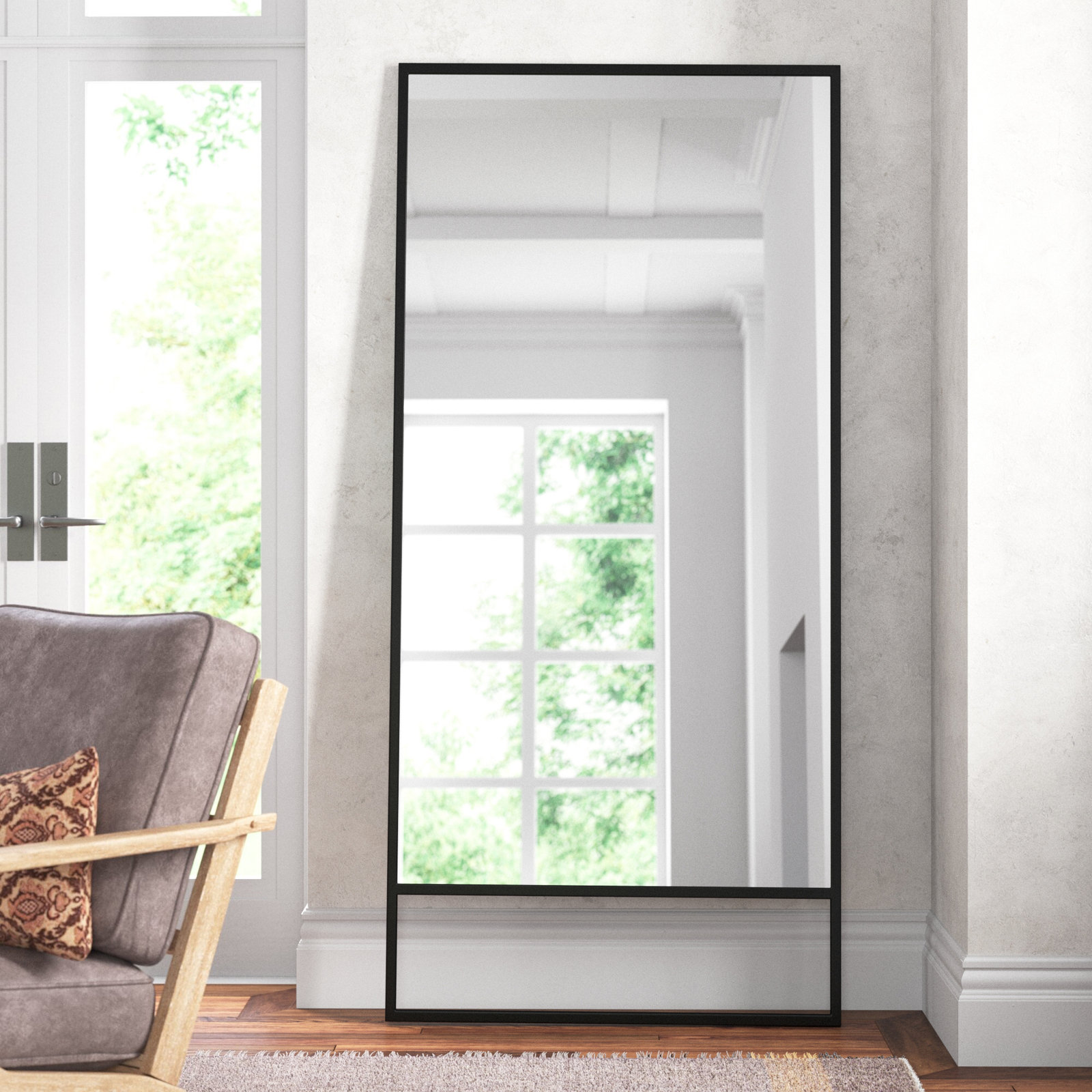 Overstreet 35" Full-Length Mirror, Black
