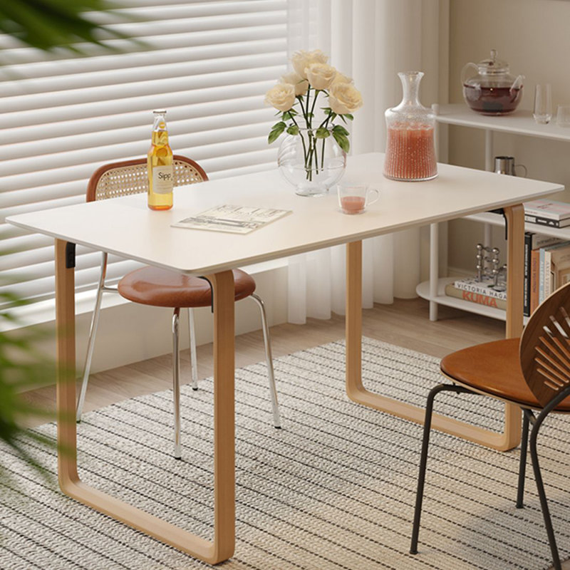 Solid wood dining table for household use, 29.53”H x 55.12”L x 31.5”W 