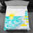 Jaune vif et turquoise